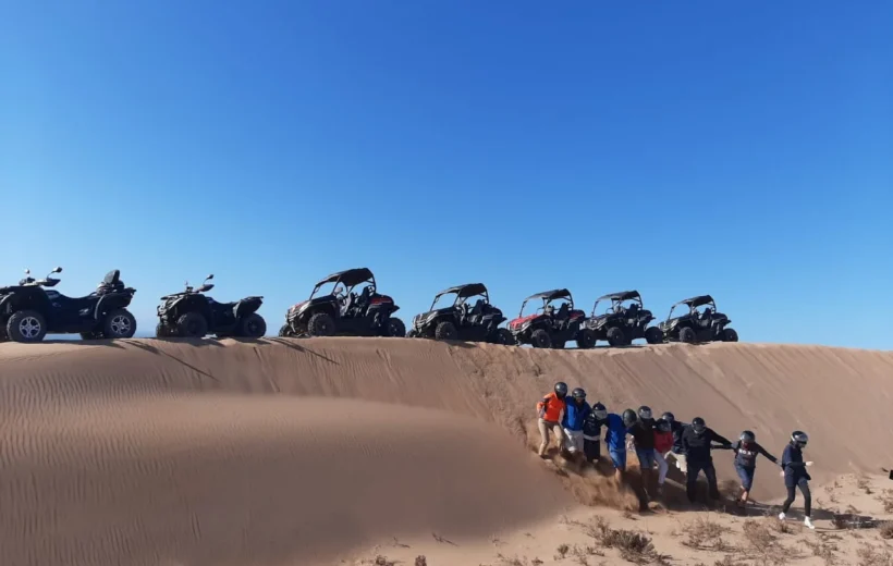 Tourists enjoying their buggy adventure in Agadir