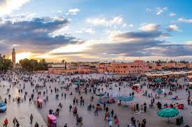 Stunning view of Marrakech medina during the Marrakech day trip from Agadir.