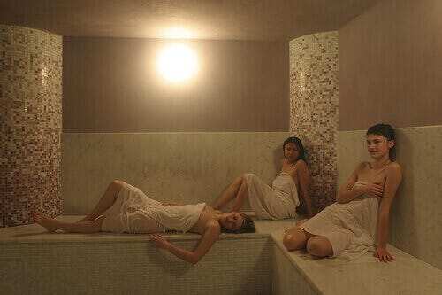 Traditional hammam in Agadir with black soap and steam room