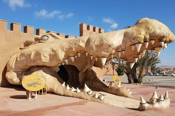 Entrance to Crocoparc, Morocco's largest crocodile park.